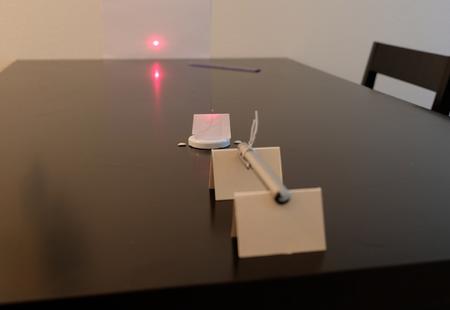 Montage de diffraction laser